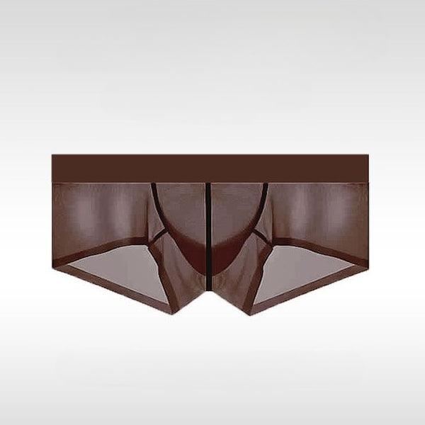 Men's Ice Silk Trunks - Ultra-Thin Seamless Low Rise Enhancing Underwear