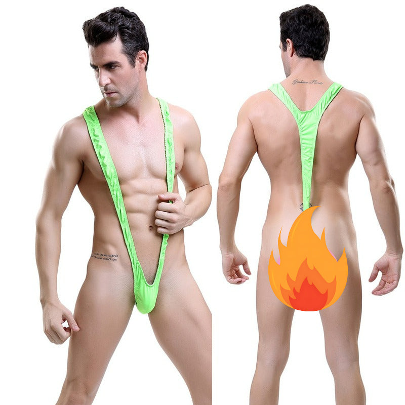 Men's Sexy V-Sling Bodysuit