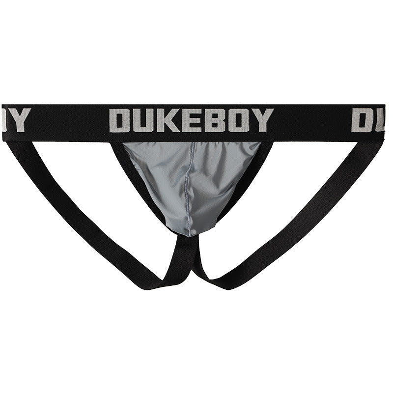 Men's Ice Silk Jockstrap T-Back - Low Rise Open Back Bikini Briefs