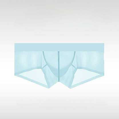 Men's Ice Silk Trunks - Ultra-Thin Seamless Low Rise Enhancing Underwear