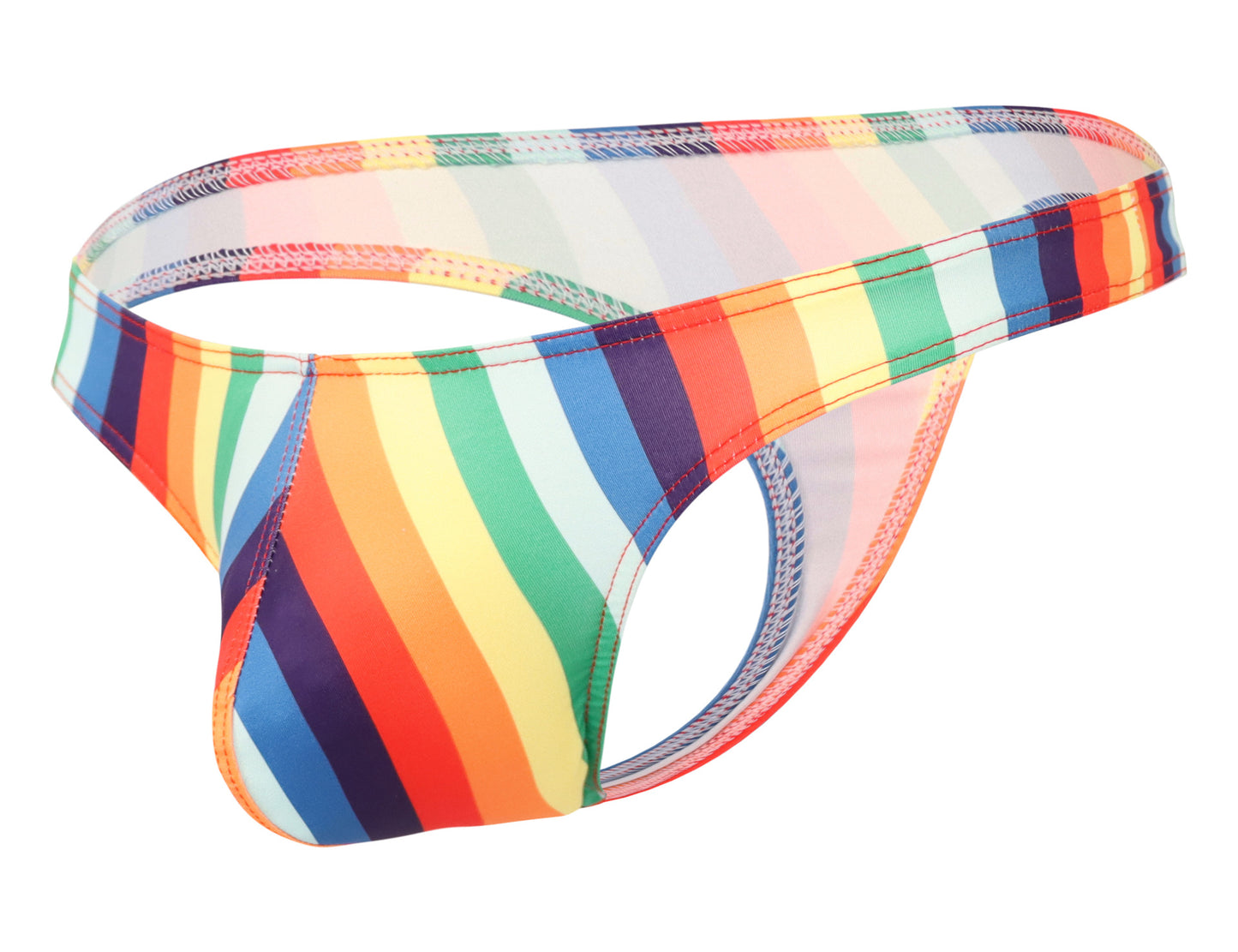 Rainbow Print Briefs - Vibrant Pride Party Thong