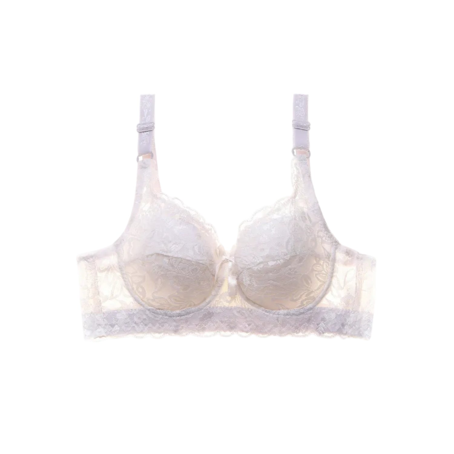 White bra with lace details