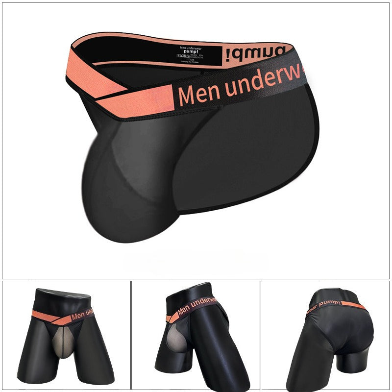 Men's V-Waist Briefs - High Cut Sheer Low Rise Trendy Underwear