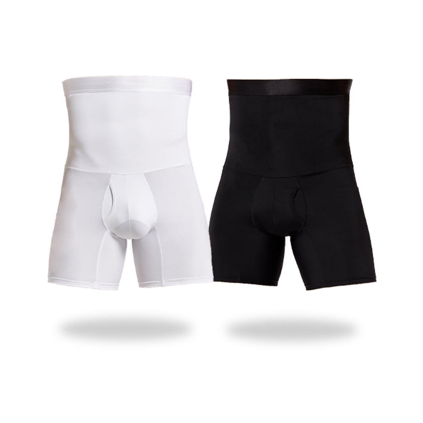 Men's High Waist Shapewear Shorts - Tummy Control Thigh Slimmer Boxer Briefs