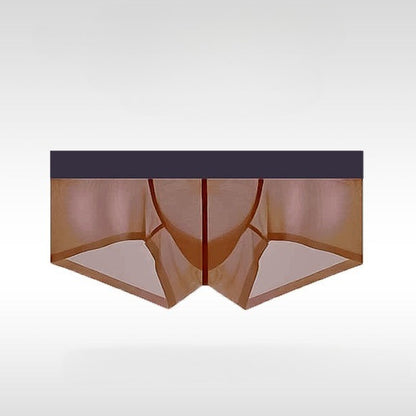 Men's Ice Silk Trunks - Ultra-Thin Seamless Low Rise Enhancing Underwear