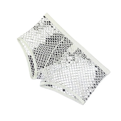 Men's Large Hole Mesh Boxers - Breathable Low Waist Trunks