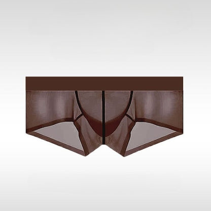 Men's Ice Silk Trunks - Ultra-Thin Seamless Low Rise Enhancing Underwear