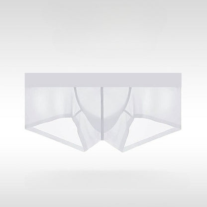 Men's Ice Silk Trunks - Ultra-Thin Seamless Low Rise Enhancing Underwear