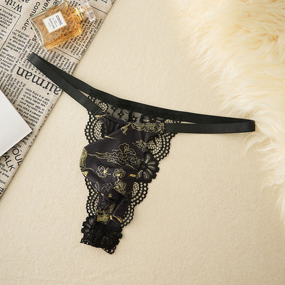 Low Rise Lace Patchwork Men's Briefs