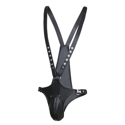 Nightforus Faux Leather Bodysuit - Muscle Fit Clubwear