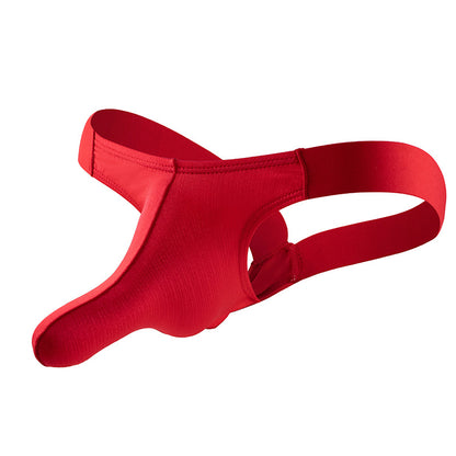 Men's Dual Pouch T-Back Thong - Breathable Low Rise Bulge Enhancing Underwear