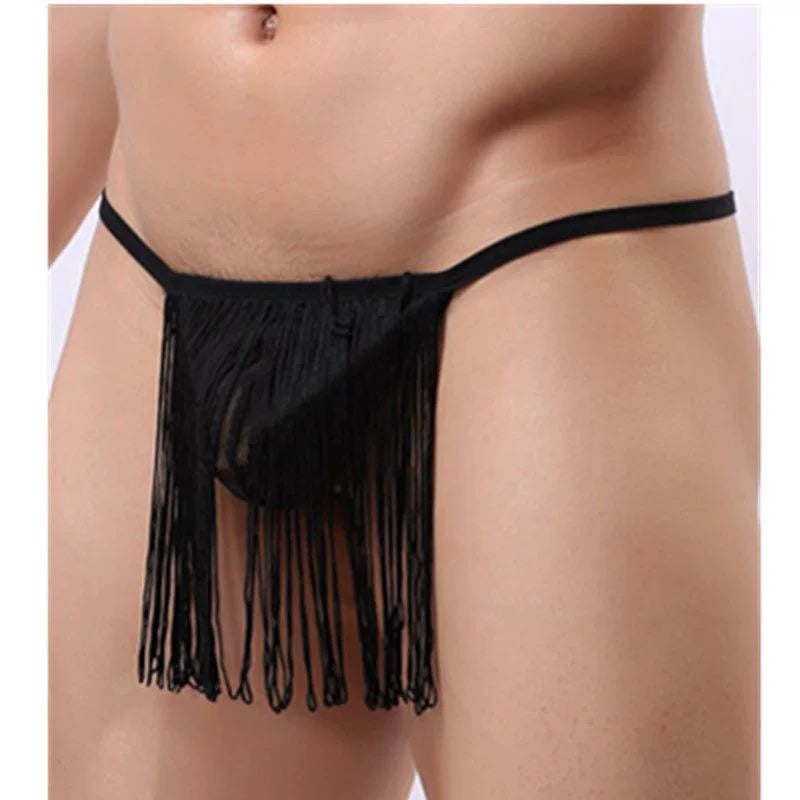 Nightforus Sheer Tassel Thong