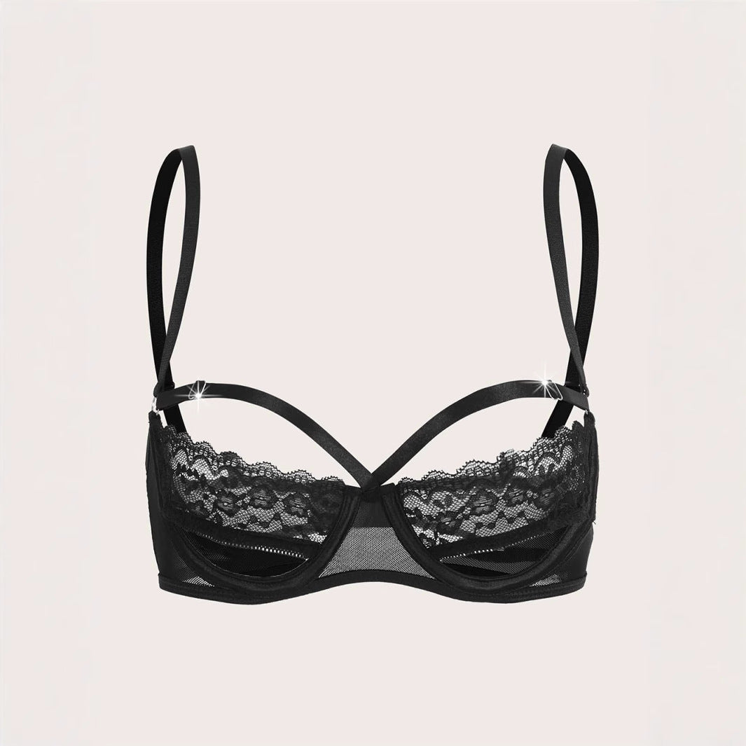 Y2K Lace Cami Crop Top Backless Baddie Bustier