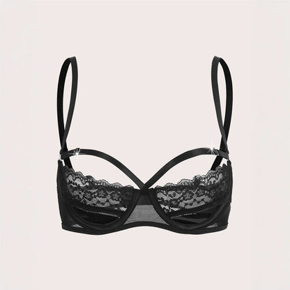 Y2K Lace Cami Crop Top Backless Baddie Bustier