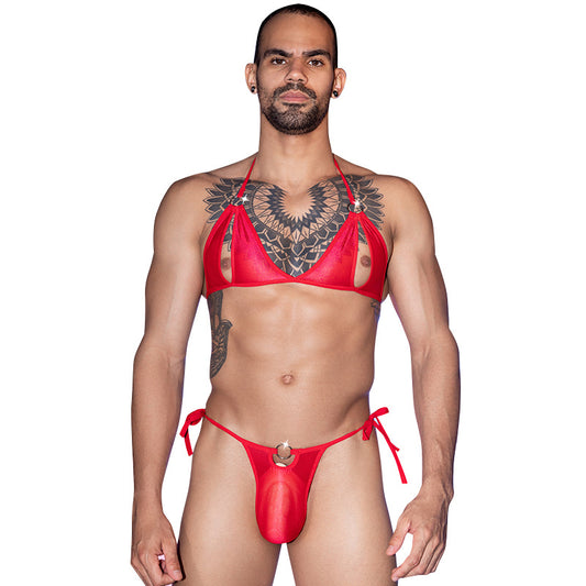 Men's 3-Piece Lingerie Set - High Stretch Slim Fit Uniform