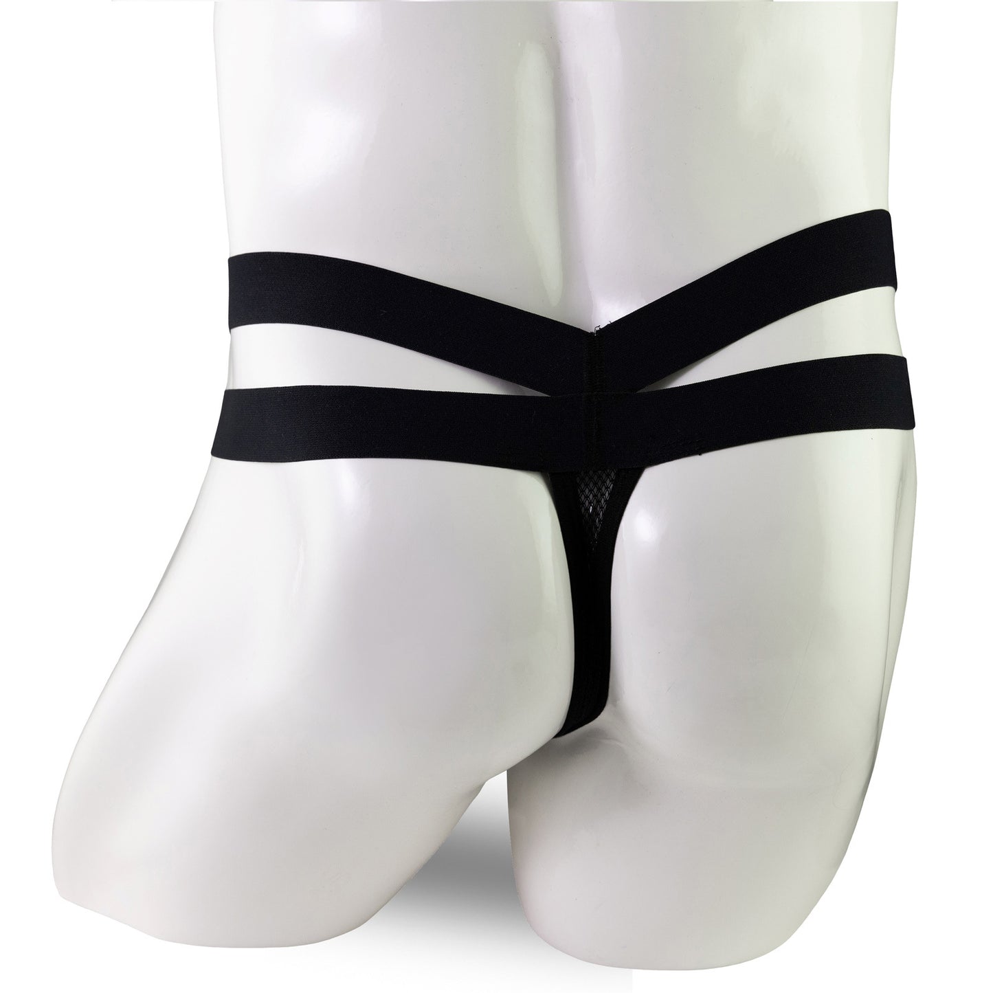 Men's Mesh Thong Plus Size Low-Rise Antibacterial Breathable