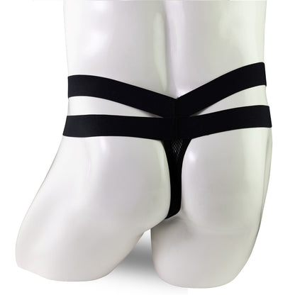 Men's Mesh Thong Plus Size Low-Rise Antibacterial Breathable