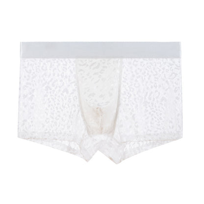 Nightforus Leopard Mesh Boxer Briefs Mid-Rise