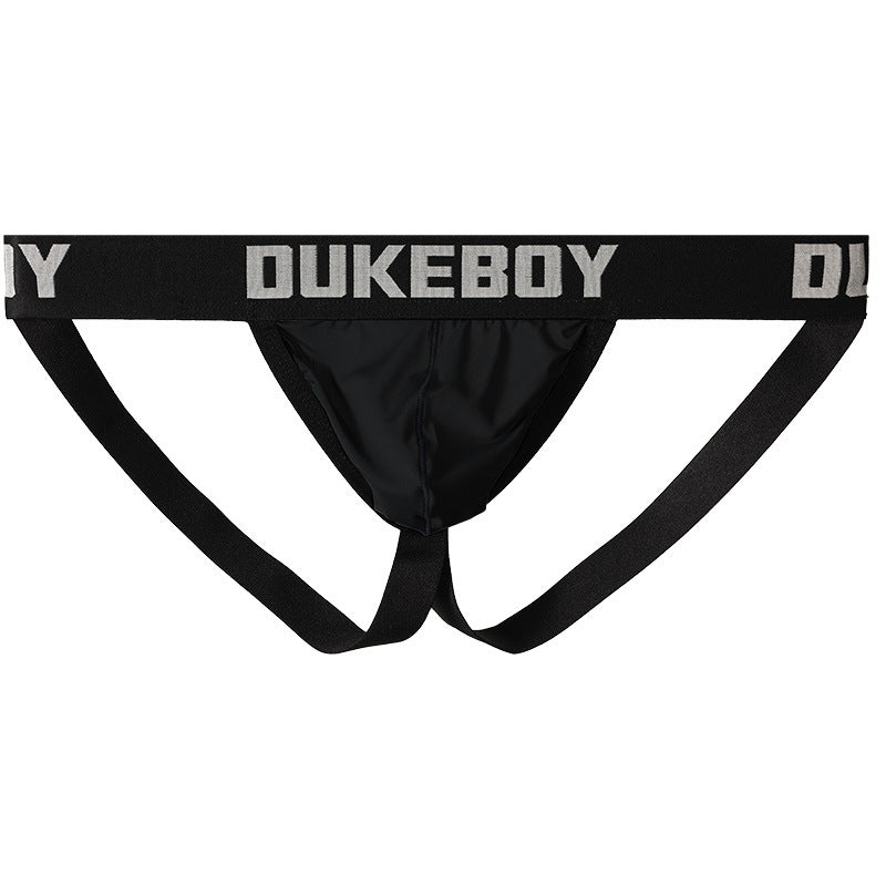 Men's Ice Silk Jockstrap T-Back - Low Rise Open Back Bikini Briefs