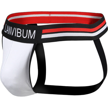 Men's Cotton Jockstrap T-Back - Mid Rise Athletic Thong Underwear
