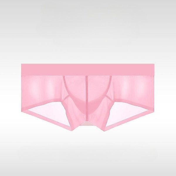 Men's Ice Silk Trunks - Ultra-Thin Seamless Low Rise Enhancing Underwear