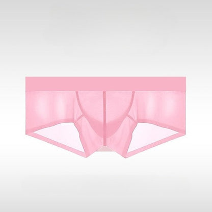 Men's Ice Silk Trunks - Ultra-Thin Seamless Low Rise Enhancing Underwear