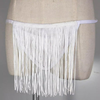 Nightforus Sheer Tassel Thong